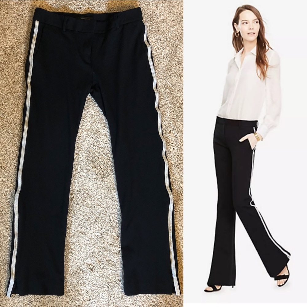 Ann Taylor metallic side stripe ponte pant 4
